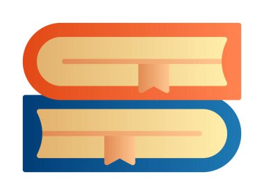 Kitap simgesinin vektör illüstrasyonu