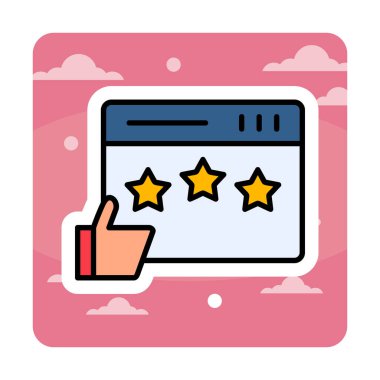 Basit düz İnceleme simgesi vektör illüstrasyon tasarımı