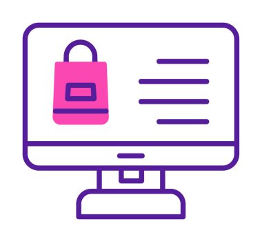 ekran simgesi, vektör illüstrasyonunu izle