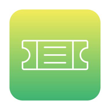 bilet simgesi, vektör illüstrasyonu basit tasarım