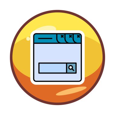 Basit Arama Çubuğu vektör illüstrasyon tasarımı