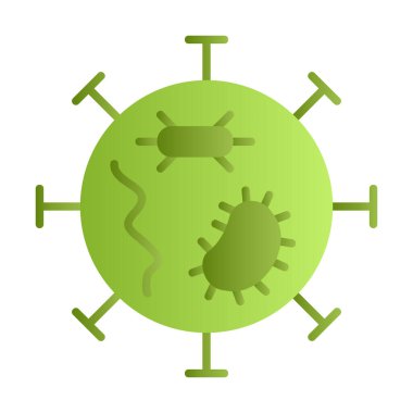 covid-19 parçacık işareti, vektör çizimi, virüs simgesi