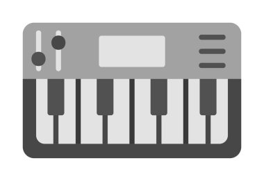 düz basit Synthesizer simge vektör illüstrasyon tasarımı