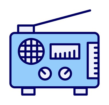 radyo ikonu. özet çizim vektörü 