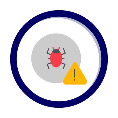 CD virüs ikon vektör illüstrasyonu