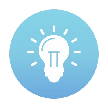 Ampul simgesi. vektör illüstrasyonu 