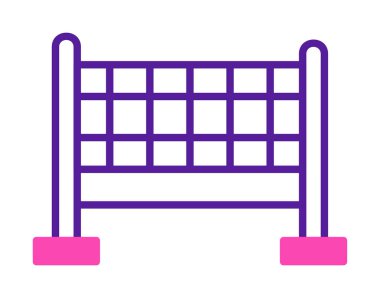 voleybol net simge vektör çizim
