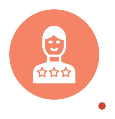 Müşteri memnuniyeti derecelendirme simgesi, vektör illüstrasyonu  