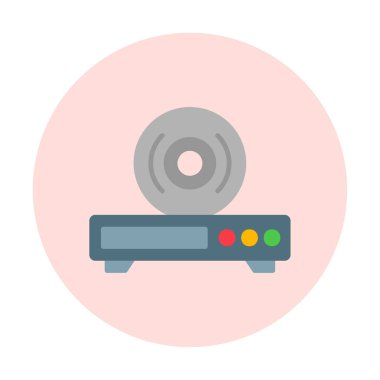 CD çalar simge vektör çizim