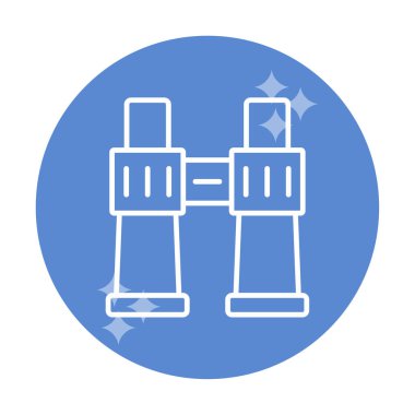 binoküler ikon vektör çizimi