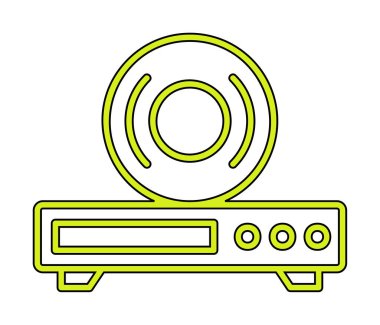 CD çalar simge vektör çizim