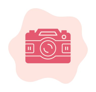 fotoğraf makinesi ikon vektör illüstrasyonu                      