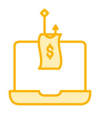 Basit bir sahte para ikonu. vektör