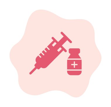 Basit insülin simgesi, vektör illüstrasyonu