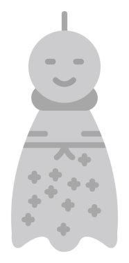 Teru Teru Bozu simgesi, vektör çizimi