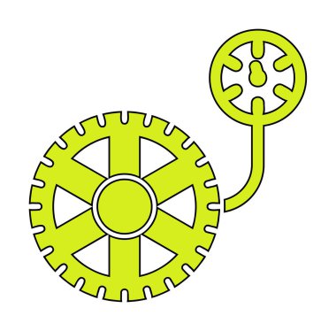 tekerlek basıncı, izole edilmiş simge, otomatik servis, araba tamiri