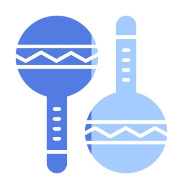 maracas simgesi vektör illüstrasyonu