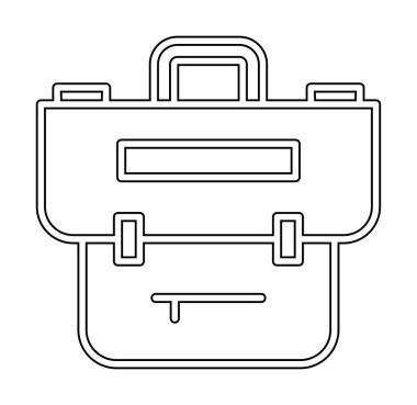 Portföy düz vektör simgesi