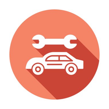 araba tamir ikonu vektör illüstrasyonu