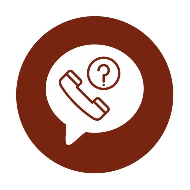 Basit kaçırılan çağrı simgesi, vektör illüstrasyonu