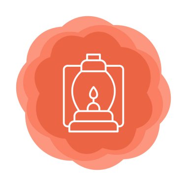 düz Fener simgesi vektör çizimi 