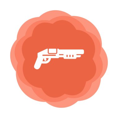 Pompalı düz simge, vektör illüstrasyonu