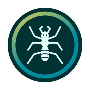 Düz Böcek simgesi. vektör illüstrasyonu