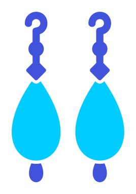 Küpe vektör illüstrasyon tasarımı                   