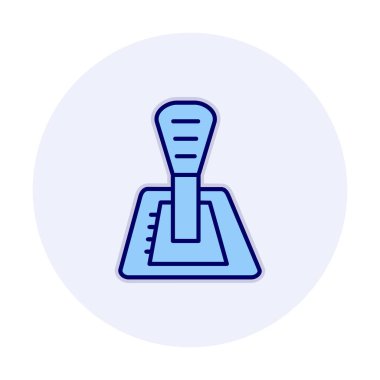 Araba vites kutusu web simgesi, vektör illüstrasyonu