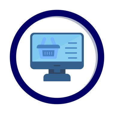 çevrimiçi alışveriş vektörü tasarımı                        