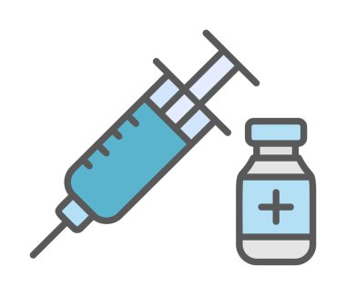 Basit insülin simgesi, vektör illüstrasyonu