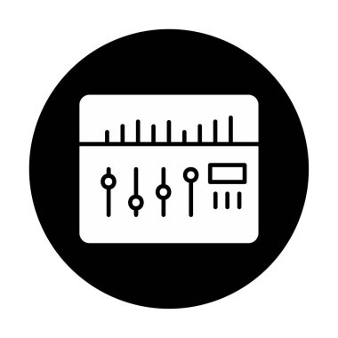 Modern Ses Karıştırıcı simgesinin vektör çizimi              
