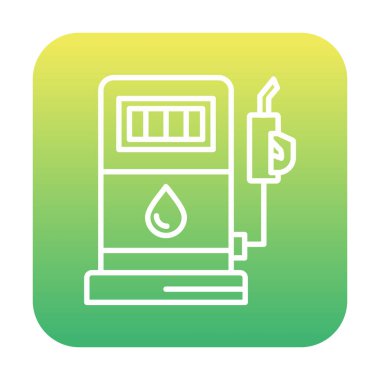 Düz Yakıt ikonu vektör çizimi