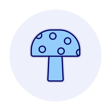 Mushroom icon, vector illustration simple design