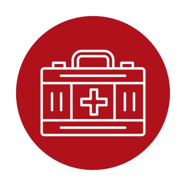 İlk yardım kiti vektör illüstrasyonu