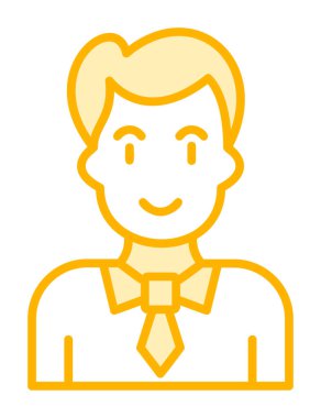 Profesör Web simgesi, vektör illüstrasyonu