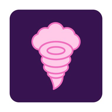 Tornado Simgesi, basit vektör illüstrasyonu