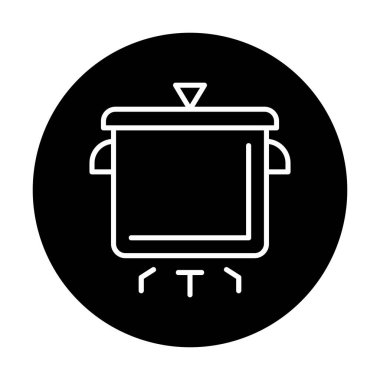 Pişirme vektörü düz simge. Pişirme Otu                   