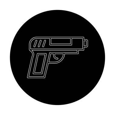 silah simgesi vektör illüstrasyonu