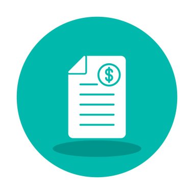 Alışveriş Faturası Vektör renk simgesi tasarımı 