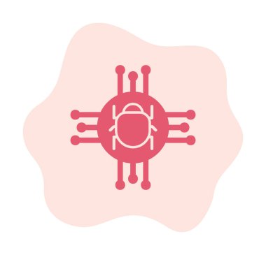 Casus yazılım simgesi vektör illüstrasyon tasarımı