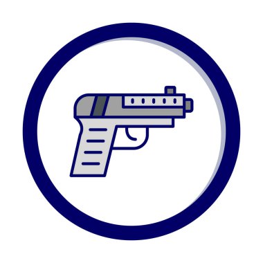 silah simgesi vektör illüstrasyonu