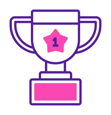 Basit kupa vektör illüstrasyon tasarımı