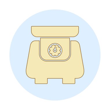 ölçekli düz simge, vektör illüstrasyonu