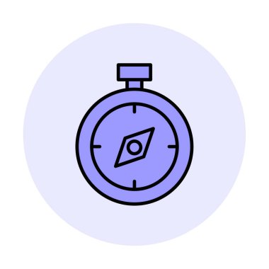 pusula ikon vektör illüstrasyon tasarımı