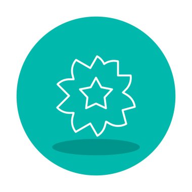 Sakura çiçek simgesi, vektör illüstrasyonu 