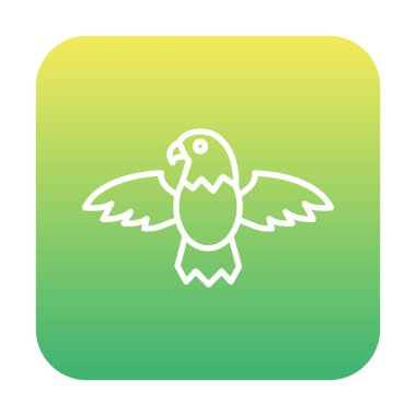 Kartal kuş simgesi, vektör illüstrasyonu  