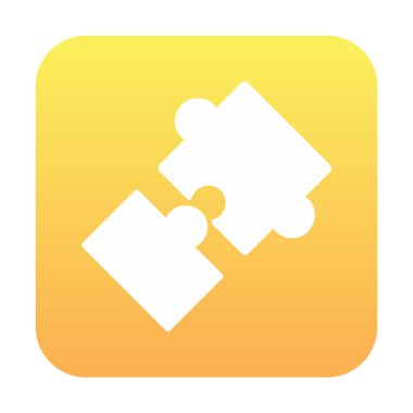 Bulmaca simgesi izole edildi. iş vektörü illüstrasyon tasarım şablonu