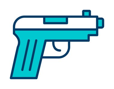 silah simgesi vektör illüstrasyonu