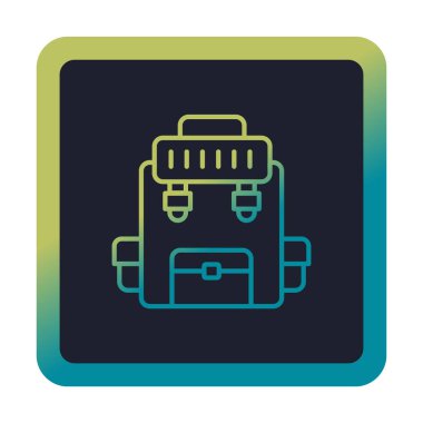 Askeri Sırt Çantası vektör çizimi